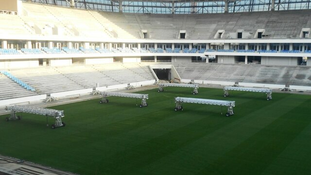 Калининградский стадион, построенный к ЧМ-2018, начали отапливать