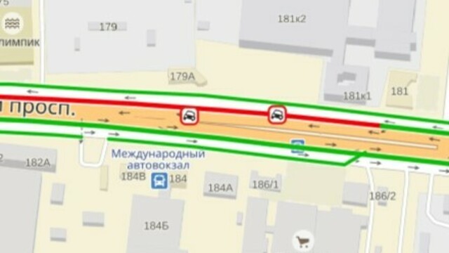 На Московском проспекте из-за ДТП образовался затор 