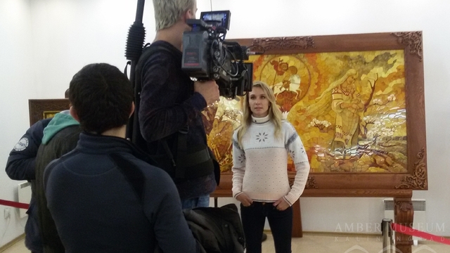 В Музее янтаря сняли фильм с Натальей Ищенко к ЧМ-2018