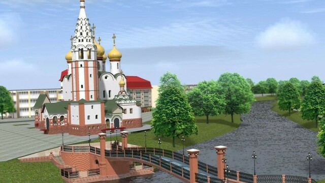 В Гусеве появится соборная площадь с уникальным храмом (эскиз)