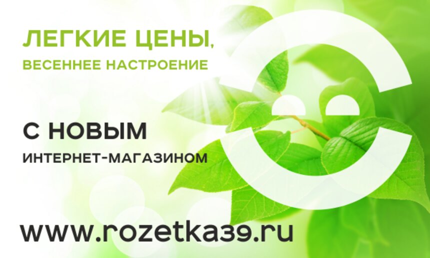 Легкие цены и весеннее настроение с новым интернет-магазином РОЗЕТКА39! - Новости Калининграда