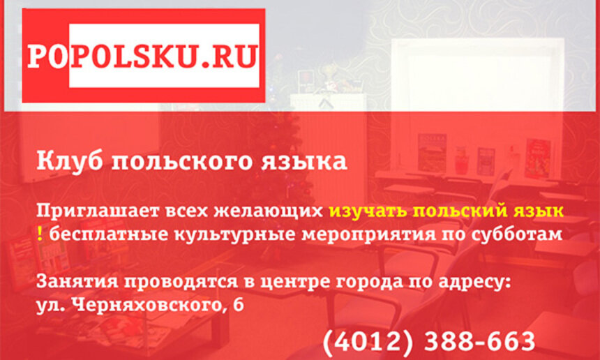 Учить польский приходи - лето с пользой проведи - Новости Калининграда