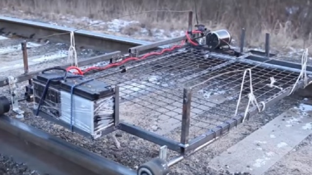 В Белоруссии перехватили дрезину-дрон литовских контрабандистов (видео)