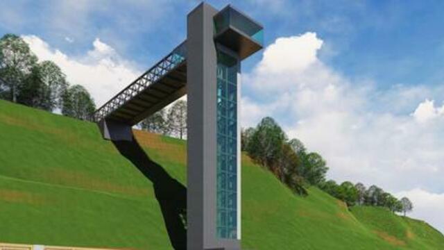 Глава Светлогорска показал эскизы лифта на побережье