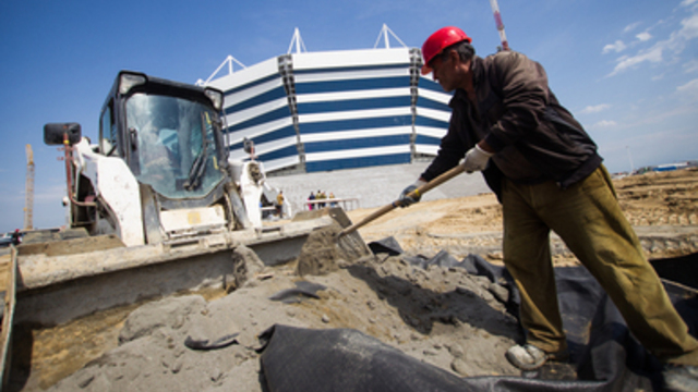 Минспорт заключил мировое соглашение с подрядчиком строительства стадиона к ЧМ в Калининграде, нарушившим график работ