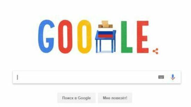 Google посвятила дудл выборам президента России