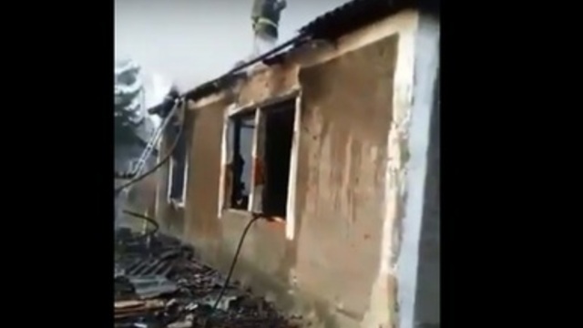 Появилось видео последствий пожара в пос.Луговом, где погиб пенсионер