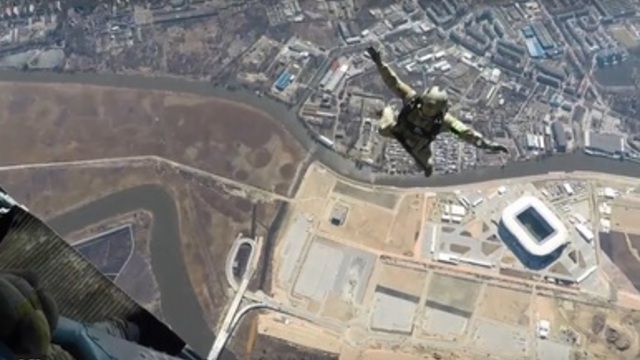 Появилось видео с учений силовиков и спасателей на калининградском стадионе к ЧМ-2018