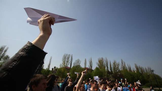 В Калининграде состоялся митинг против блокировки Telegram и цензуры в интернете (фоторепортаж)