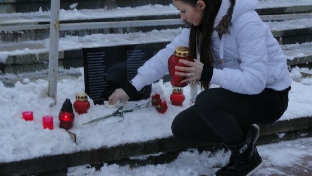 Акция памяти по погибшим в Домодедово