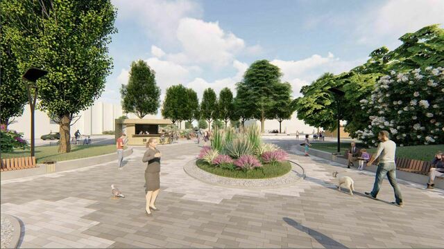 Как будет выглядеть новый сквер на ул. Краснооктябрьской в Калининграде: эскизы