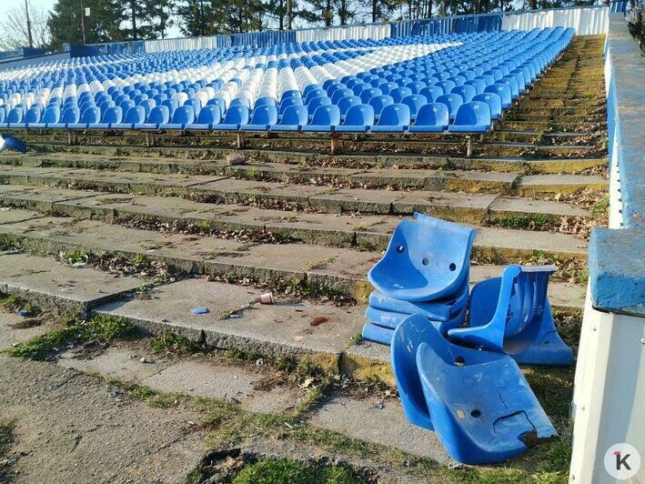 На стадионе "Балтика" начали разбирать северную трибуну (фото) - Новости Калининграда | Фото: Виктор Буздин / "Клопс"
