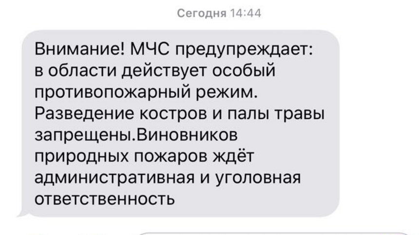 Калининградцев по СМС предупредили об уголовной ответственности за пал травы и разжигание костров - Новости Калининграда