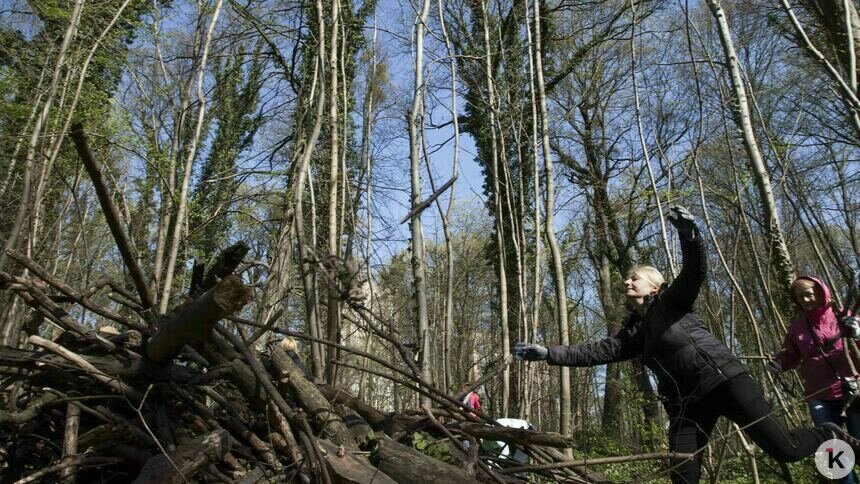 В Калининграде на субботнике привели в порядок историческое кладбище на Гагарина (фоторепортаж) - Новости Калининграда | Фото: Виктор Буздин