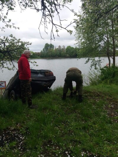 В Калининграде из озера Шенфлиз достали угнанный Audi (фото, видео) - Новости Калининграда | Фото: Кирилл Порошин / &quot;Янтарные моржи&quot;