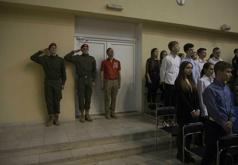 В Калининграде 110 школьников вступили в ряды юнармейцев (фоторепортаж) - Новости Калининграда | Фото: Виктор Буздин / &quot;Клопс&quot;