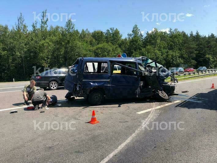 В Гвардейском районе столкнулись бензовоз и микроавтобус, пострадали дети (видео, обновляется)  - Новости Калининграда | Фото: пресс-служба регионального УМВД