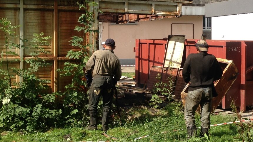 На ул. Дрожжевой в Калининграде снесли два незаконных павильона  - Новости Калининграда | Фото: пресс-служба администрации Калининграда