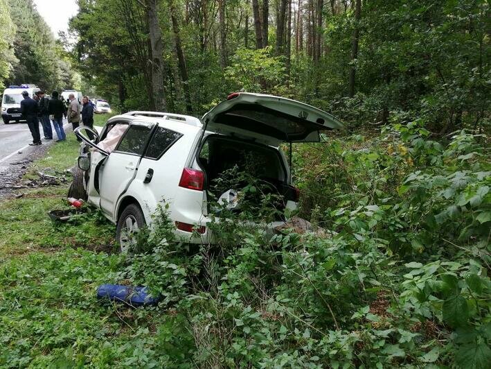 Под Светлым произошло лобовое столкновение автомобилей, пострадали два человека (фото, видео) - Новости Калининграда | Фото: очевидец