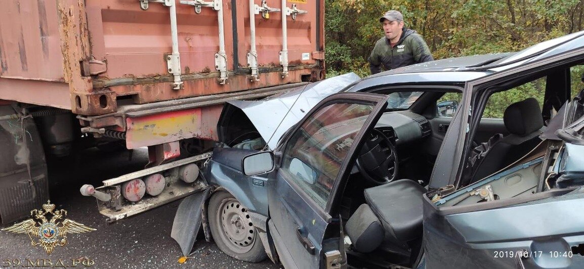 На Балтийской трассе произошло тройное ДТП (фото, обновлено) - Новости Калининграда | Фото: пресс-служба регионального УМВД