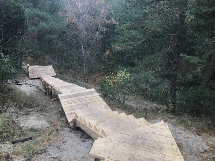 На Куршской косе тропу в Королевском бору продлили до поляны у залива (фото) - Новости Калининграда | Фото: национальный парк &quot;Куршская коса&quot; / Facebook