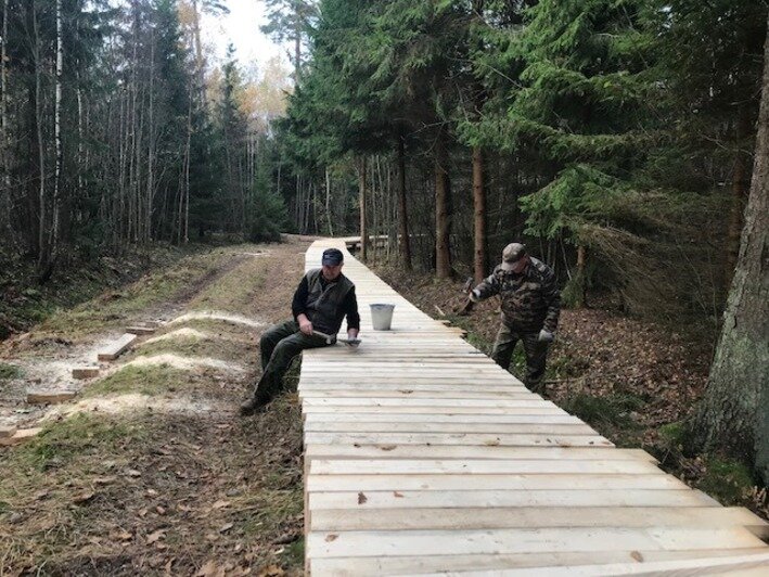 На Куршской косе тропу в Королевском бору продлили до поляны у залива (фото) - Новости Калининграда | Фото: национальный парк &quot;Куршская коса&quot; / Facebook