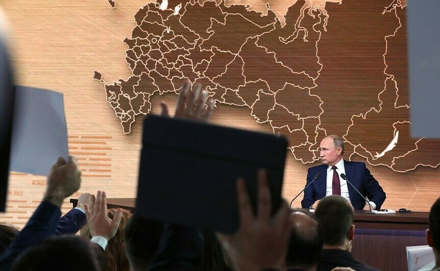 Большая пресс-конференция Путина стала третьей по продолжительности за 15 лет (фото) - Новости Калининграда | Фото: kremlin