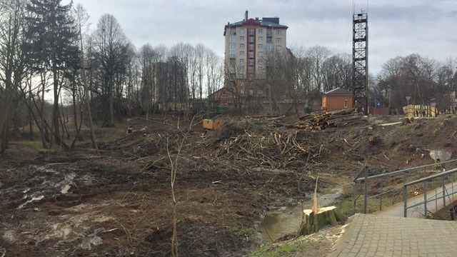 В Пионерском начали строить дорогу к будущему порту (фото)