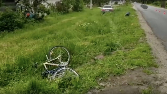 В Полесском районе сбили 11-летнего велосипедиста (видео)