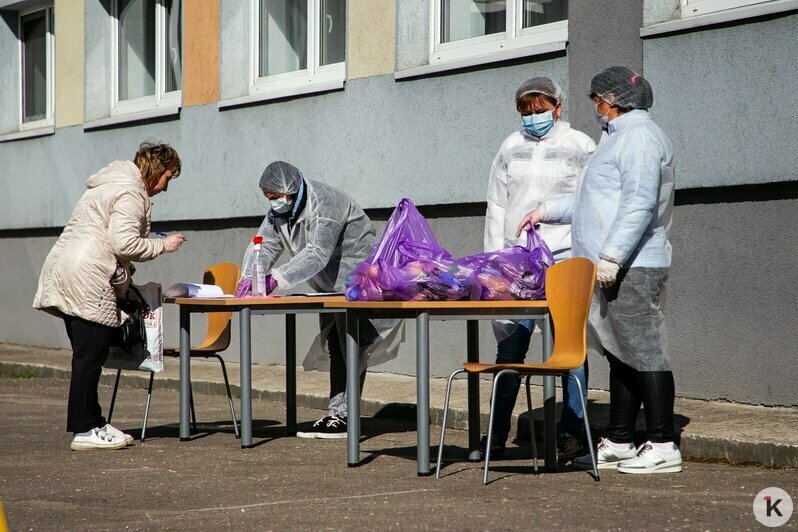 Гречка, яблоки, сгущёнка: школьникам региона начали выдавать сухпайки (фоторепортаж) - Новости Калининграда | Фото: Александр Подгорчук