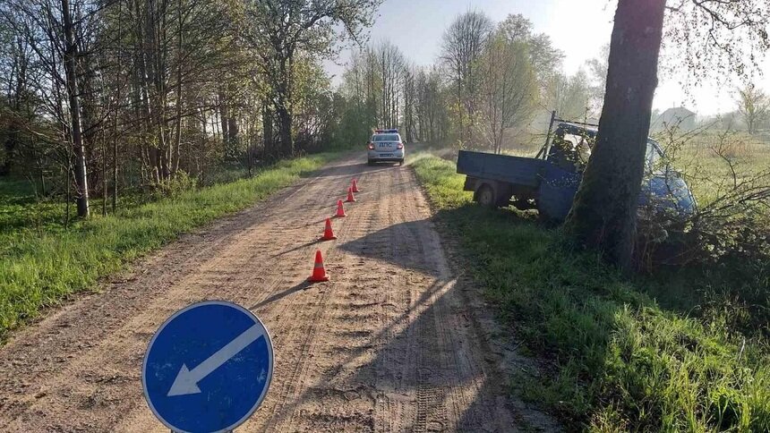 В Полесском районе водитель без прав врезался в дерево и сбежал, оставив пассажира умирать - Новости Калининграда | Фото: пресс-служба регионального УМВД