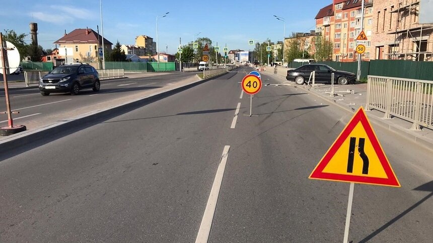 В Васильково BMW вылетел на тротуар, пострадала 53-летняя женщина - Новости Калининграда | Фото: пресс-служба УМВД России по Калининградской области
