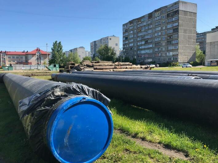 Последний участок старой теплотрассы на Острове заменят до 2 июня - Новости Калининграда | Фото: пресс-служба МП &quot;Калининградтеплосеть&quot;