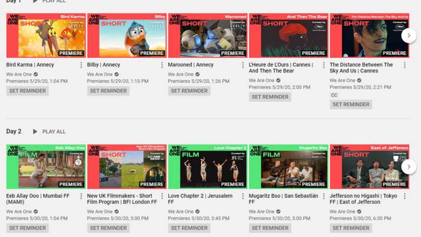 Мировые кинофестивали организуют десятидневный онлайн-марафон на Youtube - Новости Калининграда | В Youtube-канале уже стоит расписание фильмов на все дни. Многие доступны с субтитрами