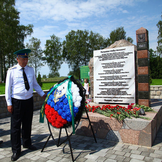 Под Нестеровом открыли памятник пограничникам, погибшим в июне 1941-го (фото) - Новости Калининграда | Фото: пресс-служба пограничного управления ФСБ России по Калининградской области