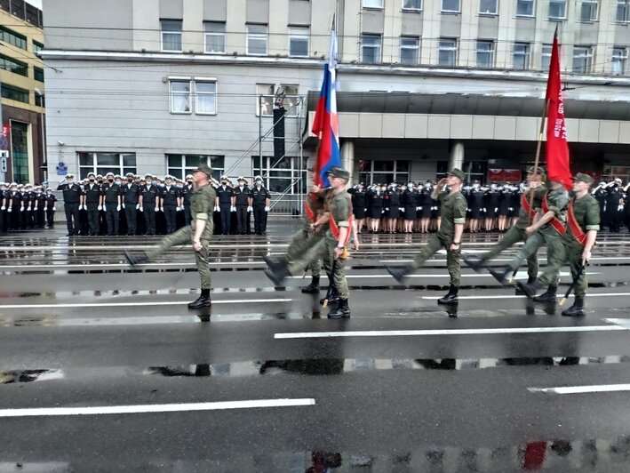 В Калининграде прошла первая ночная репетиция парада Победы (фото) - Новости Калининграда | Фото: пресс-служба ЗВО по Балтийскому флоту