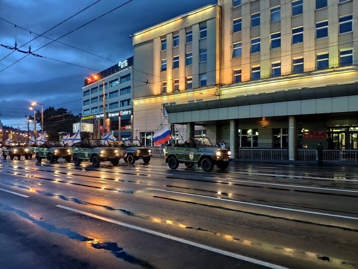 В Калининграде прошла первая ночная репетиция парада Победы (фото) - Новости Калининграда | Фото: пресс-служба ЗВО по Балтийскому флоту