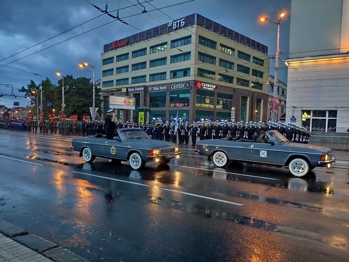 В Калининграде прошла первая ночная репетиция парада Победы (фото) - Новости Калининграда | Фото: пресс-служба ЗВО по Балтийскому флоту