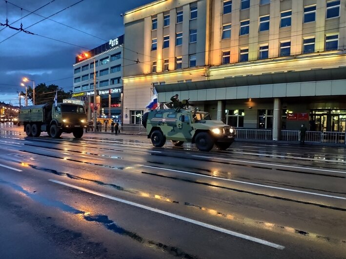 В Калининграде прошла первая ночная репетиция парада Победы (фото) - Новости Калининграда | Фото: пресс-служба ЗВО по Балтийскому флоту