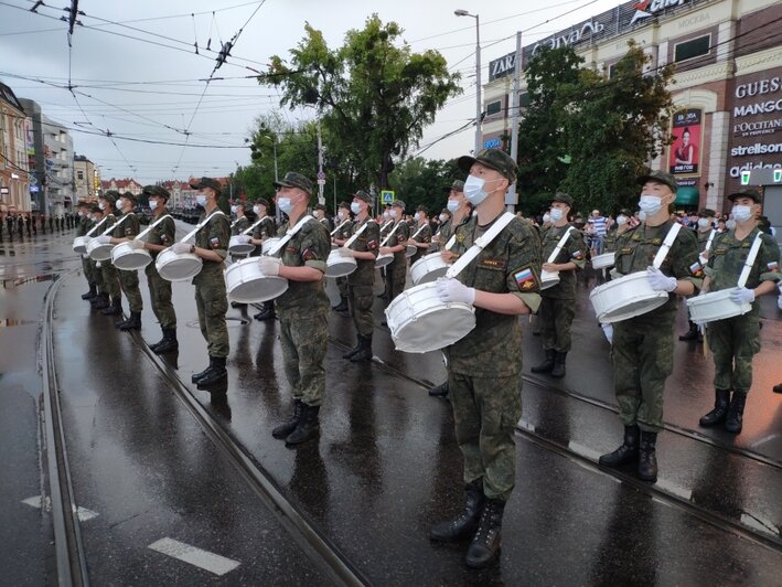 В Калининграде прошла первая ночная репетиция парада Победы (фото) - Новости Калининграда | Фото: пресс-служба ЗВО по Балтийскому флоту