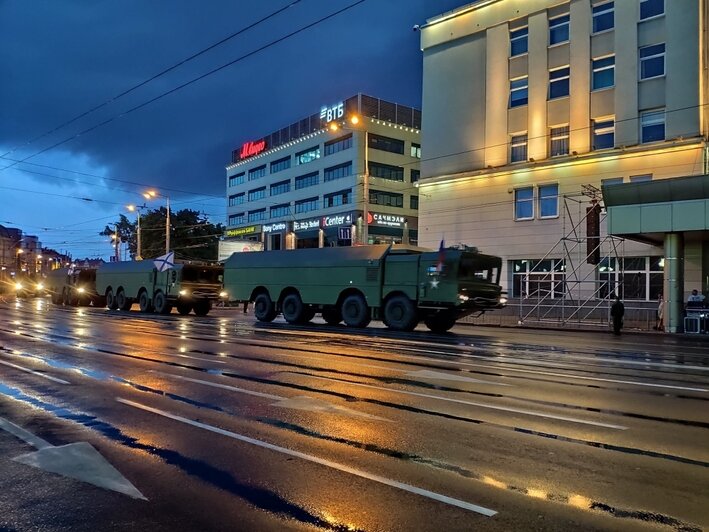 В Калининграде прошла первая ночная репетиция парада Победы (фото) - Новости Калининграда | Фото: пресс-служба ЗВО по Балтийскому флоту