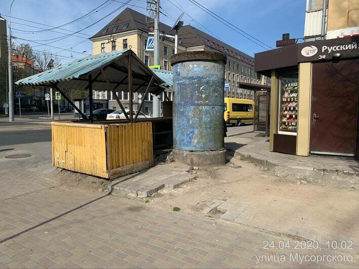 На перекрёстке Советского и Мусоргского вместо деревянных прилавков поставят крытые павильоны (эскиз) - Новости Калининграда | Фото: пресс-служба администрации Калининграда