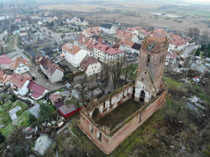 В регионе планируют законсервировать и подсветить кирху XIV века со смотровой площадкой - Новости Калининграда | Фото: читатель &quot;Клопс&quot;