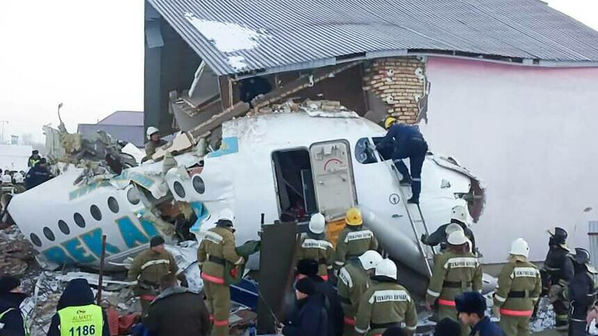 В Казахстане назвали предварительные причины крушения самолёта - Новости Калининграда | Фото: пресс-служба комитета по ЧС МВД Казахстана