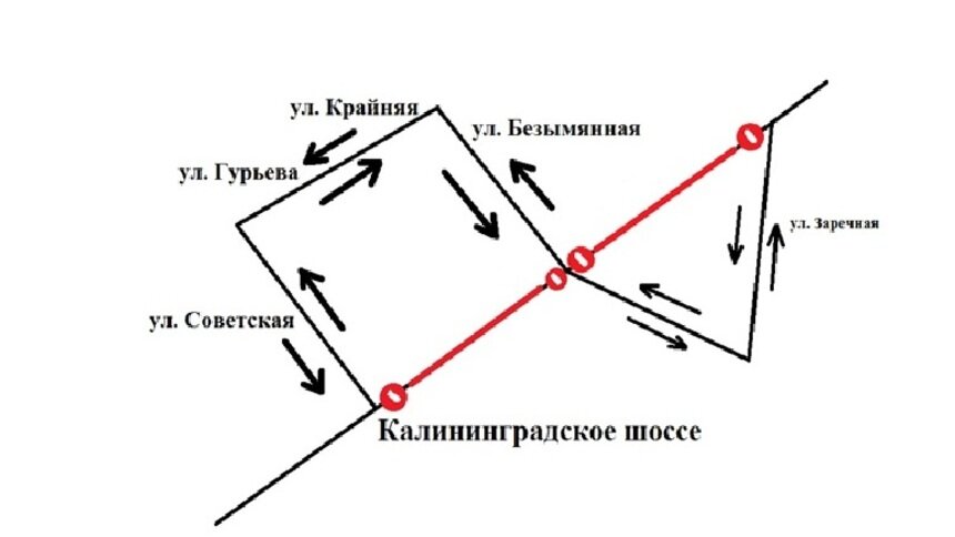 Часть трассы Калининград — Полесск временно перекроют 27 января - Новости Калининграда | Схема: пресс-служба регионального правительства