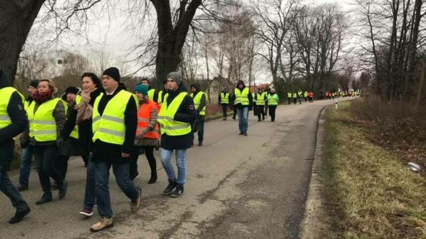 В Янтарном прошёл &quot;Марш жизни&quot; в память о жертвах холокоста - Новости Калининграда | Фото: Алексей Заливатский / Facebook