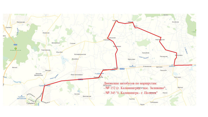 Из-за ремонта полесской трассы временно изменится схема движения автобусов, следующих через Гурьевск - Новости Калининграда | Фото: пресс-служба регионального правительства