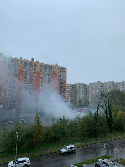 На ул. Гагарина загорелась квартира в многоэтажке (фото, видео) - Новости Калининграда | Фото очевидцев