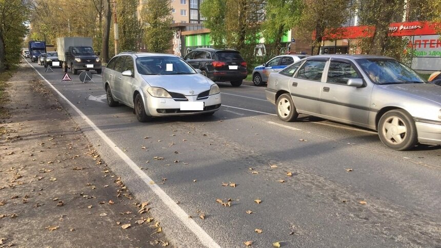 В Калининграде велосипедист упал на попутную легковушку - Новости Калининграда | Фото: пресс-служба УМВД России по Калининградской области