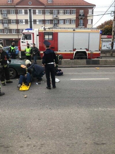 На Московском проспекте сбили  61-летнего пешехода (фото, обновлено) - Новости Калининграда | Фото очевидца